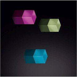 SuperDym-Magnet C5 Cube-Design türkis/pink/hellgrün 11x11x11mm 3St