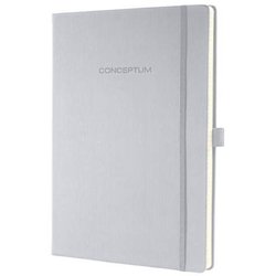 Notizbuch Conceptum ca. A4 194 S. Hardcover liniert 80g light grey