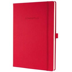 Notizbuch Conceptum ca. A4 194 S. Hardcover liniert 80g red