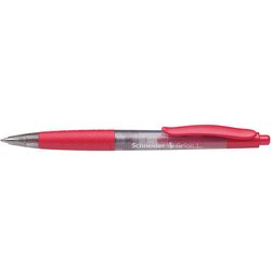 Gel-Kugelschreiber mit Druckmechanik und weicher Soft-Grip-Zone rot