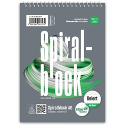 Spiralblock 70g A6 40 Blatt liniert