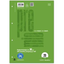 Ringbucheinlage Premio 90g A4 blanko