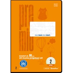 Schulheft A5 Recycling !!32Bl!l #2 (2.Schuljahr liniert)