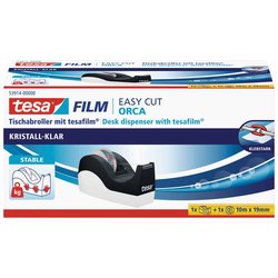Tischabroller Tesa 53914-0-0 ORCA + Klebefilm transparent 33m:19mm 4x