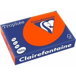 Kopierpapier Papago 160g A4 intensiv-ziegelrot 250Bl