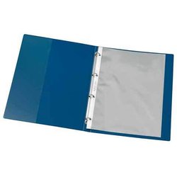 Zeugnisringbuch Veloflex 4144250 A4 4Ring 16mm feine Ledernarbung blau