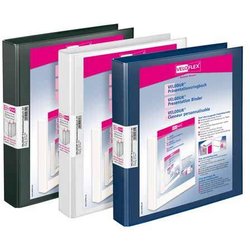 Präsentationsringbuch Hartpappe PP-kaschiert Velodur A4 25mm weiß