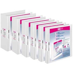 Präsentationsringbuch Hartpappe PP-kaschiert Velodur A4 40mm weiß