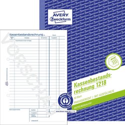 Kassenbestandsrechnug Recycling A5 50 Blatt