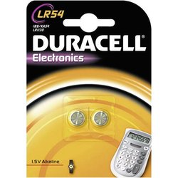 Batterie DURACELL Elektronics LR54-Alkalineknopfzelle 1,5V 2St