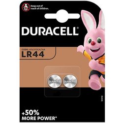 Batterie DURACELL Electronics LR44-Alkalineknopfzelle 1,5V 2St
